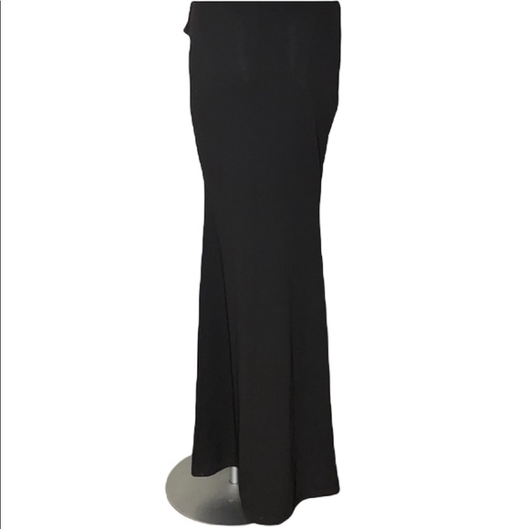 Windsor One Shoulder Black Dress with Deep Split Size XS - Picture 7 of 8